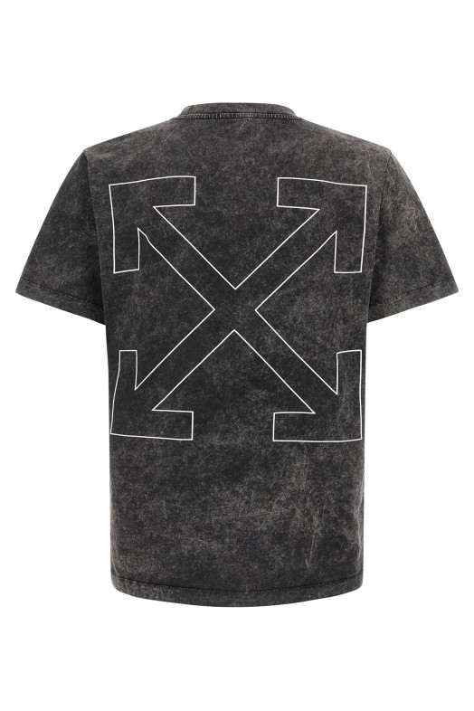 'Outline Arrow' T-shirt Black