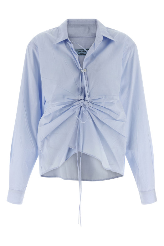 Сорочка Fil-à-fil СИНЯ PRADA P481ISOOO1650F0M10 Сорочка Fil-à-fil СИНЯ PRADA P481ISOOO1650F0M10