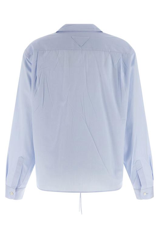 Сорочка Fil-à-fil СИНЯ PRADA P481ISOOO1650F0M10 Сорочка Fil-à-fil СИНЯ PRADA P481ISOOO1650F0M10