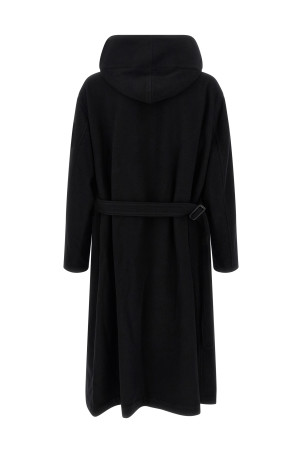 Пальто з капюшоном Чорний YOHJI YAMAMOTO HLC07102BLACK2 Пальто з капюшоном Чорний YOHJI YAMAMOTO HLC07102BLACK2