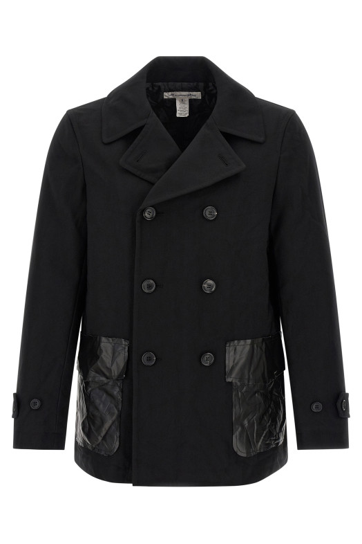 Двубортный кабан Черный COMME DES GARCONS SHIRT FPC501W251