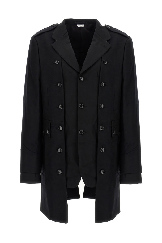 Двухслойное пальто-блейзер Черный COMME DES GARÇONS HOMME PLUS PPJ0421