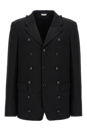 Двухслойное пальто-блейзер Черный COMME DES GARÇONS HOMME PLUS PPJ0421 Двухслойное пальто-блейзер Черный COMME DES GARÇONS HOMME PLUS PPJ0421