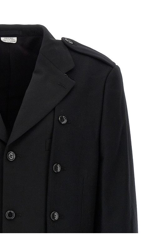Двухслойное пальто-блейзер Черный COMME DES GARÇONS HOMME PLUS PPJ0421