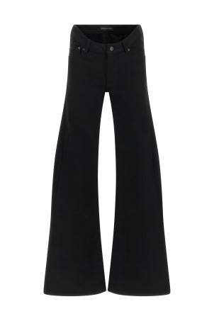 Джинсы с закругленной талией Черный BALENCIAGA 848019TTWA41000