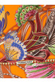'Giada' print scarf orange