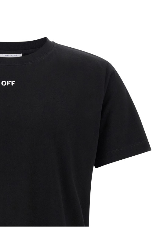 'Brush Arrow' T-shirt Black-grey