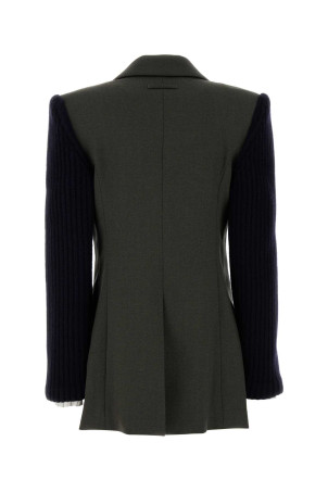 Khaki wool blend blazer JEAN PAUL GAULTIER (2504WJA024W037) Khaki wool blend blazer JEAN PAUL GAULTIER (2504WJA024W037)
