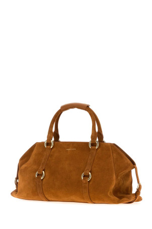 Caramel suede medium Farringdon handbag ALEXANDER MCQUEEN (8456441MAA5)