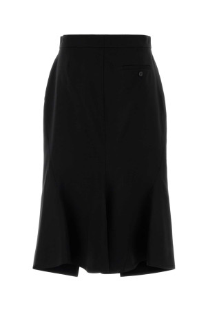 Black stretch wool skirt Black ALEXANDER MCQUEEN (848863QJAFK)