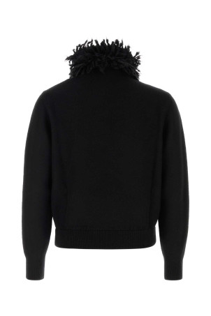 Black wool blend sweater Black ALEXANDER MCQUEEN (848919Q1BFF)