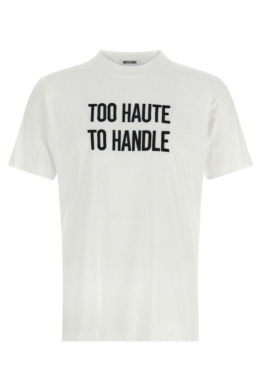 Футболка з вишивкою Біла MOSCHINO J070454411001