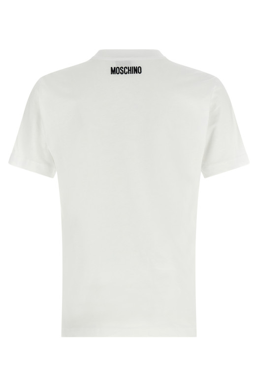 Футболка з вишивкою Біла MOSCHINO J070454411001
