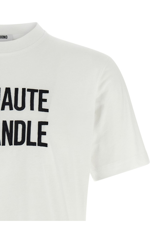 Футболка з вишивкою Біла MOSCHINO J070454411001