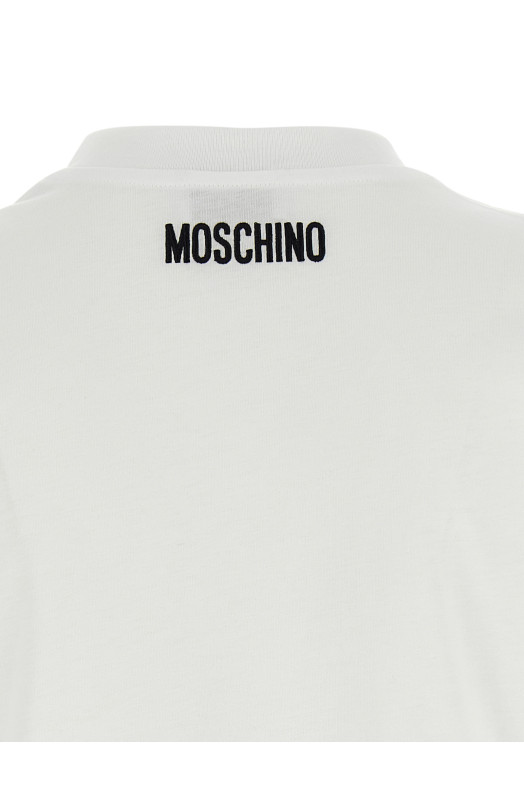 Футболка з вишивкою Біла MOSCHINO J070454411001