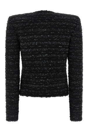 Твідовий піджак Чорний BALMAIN FF0SK890KJ160PA Твідовий піджак Чорний BALMAIN FF0SK890KJ160PA