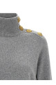Кашеміровий вовняний светр Сірий BALMAIN FF0KF100KI879UB Кашеміровий вовняний светр Сірий BALMAIN FF0KF100KI879UB