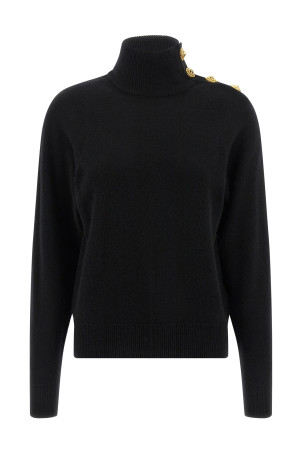 Свитер из кашемировой шерсти Черный BALMAIN FF0KF100KI870PA Свитер из кашемировой шерсти Черный BALMAIN FF0KF100KI870PA