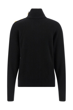 Свитер из кашемировой шерсти Черный BALMAIN FF0KF100KI870PA Свитер из кашемировой шерсти Черный BALMAIN FF0KF100KI870PA
