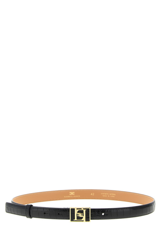 Ремень с пряжкой с логотипом Черный ELISABETTA FRANCHI CT47S58E2110 Ремень с пряжкой с логотипом Черный ELISABETTA FRANCHI CT47S58E2110