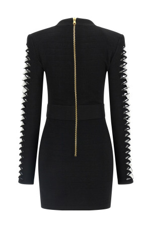 Сукня з вирізами Чорна BALMAIN FF0R8049KI98EAB Сукня з вирізами Чорна BALMAIN FF0R8049KI98EAB
