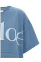 Футболка с логотипом BLUE CHLOÉ CH25AJH0918340Q Футболка с логотипом BLUE CHLOÉ CH25AJH0918340Q