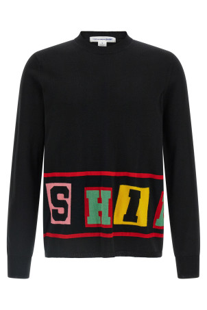 Светр з інтарсією Чорний COMME DES GARCONS SHIRT FPN001W251 Светр з інтарсією Чорний COMME DES GARCONS SHIRT FPN001W251