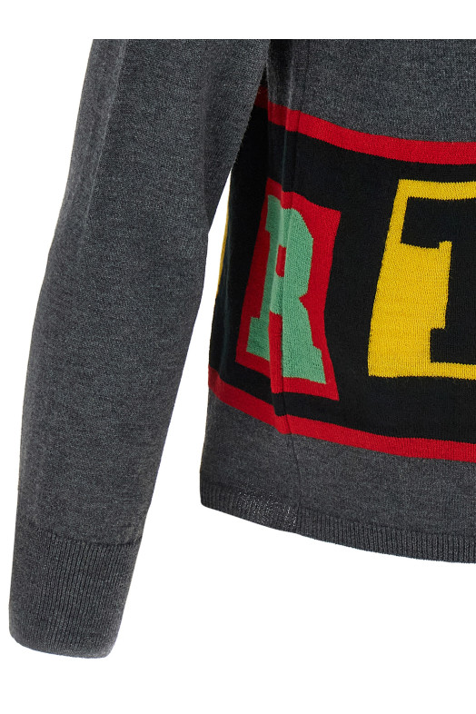 Свитер с интарсией Серый COMME DES GARCONS SHIRT FPN001W253