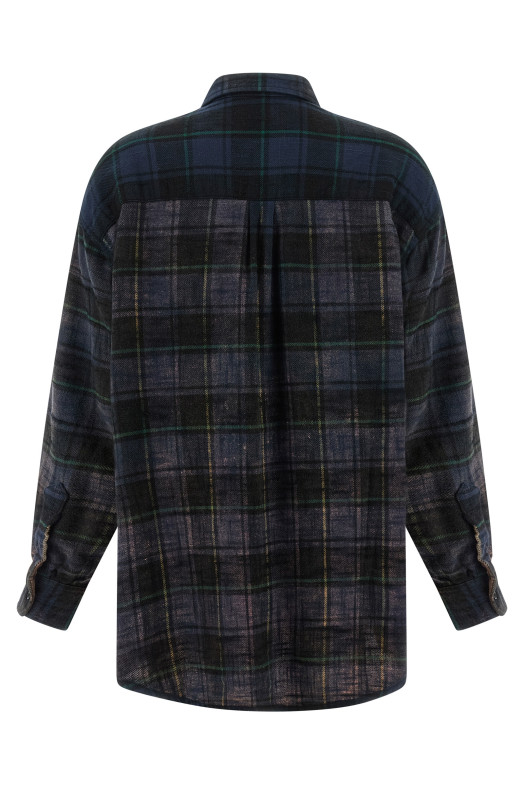 Сорочка «Boyfriend» Багатоколірна R13WR415R606BNAVYPLAIDBLUE Сорочка «Boyfriend» Багатоколірна R13WR415R606BNAVYPLAIDBLUE
