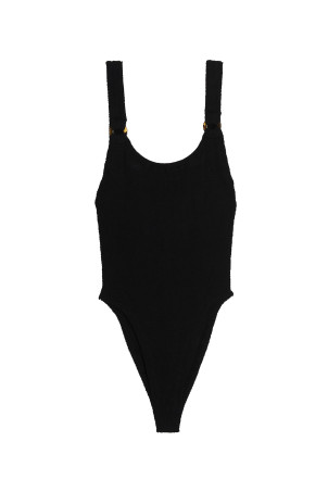 'Domino' one-piece swimsuit Black