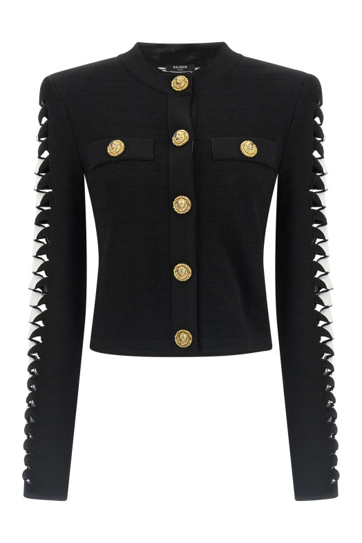 Блейзер з вирізом Чорний BALMAIN FF0KL260KI98EAB Блейзер з вирізом Чорний BALMAIN FF0KL260KI98EAB