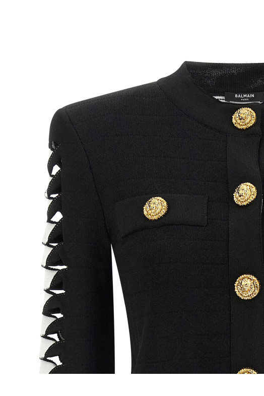 Блейзер з вирізом Чорний BALMAIN FF0KL260KI98EAB Блейзер з вирізом Чорний BALMAIN FF0KL260KI98EAB