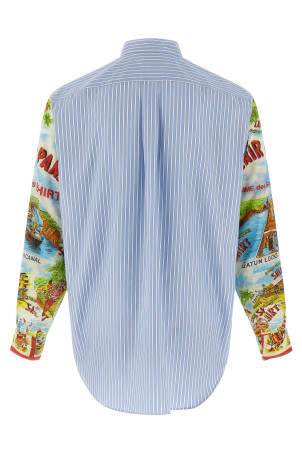 Рубашка с узорчатыми рукавами, разноцветная COMME DES GARCONS SHIRT FPB062W251 Рубашка с узорчатыми рукавами, разноцветная COMME DES GARCONS SHIRT FPB062W251
