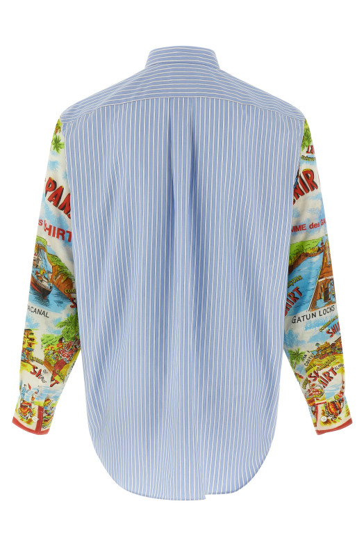 Рубашка с узорчатыми рукавами, разноцветная COMME DES GARCONS SHIRT FPB062W251