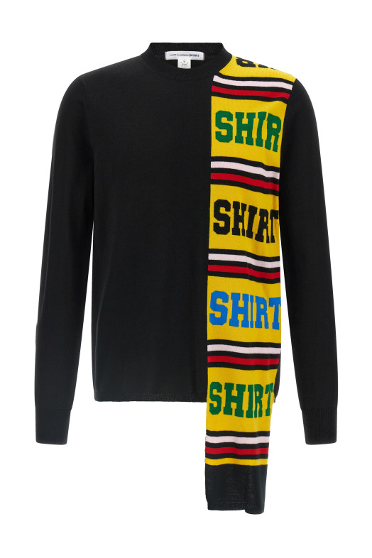 Свитер с интарсией Черный COMME DES GARCONS SHIRT FPN003W251