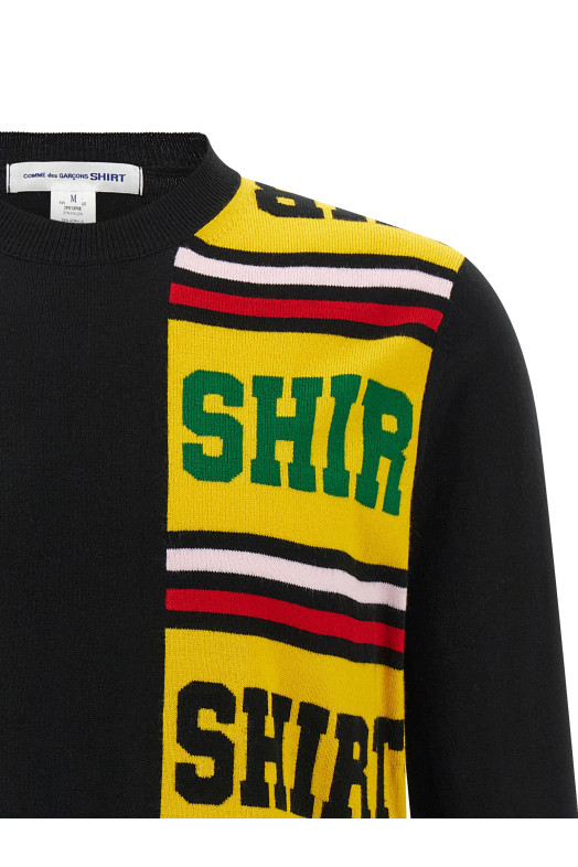 Свитер с интарсией Черный COMME DES GARCONS SHIRT FPN003W251