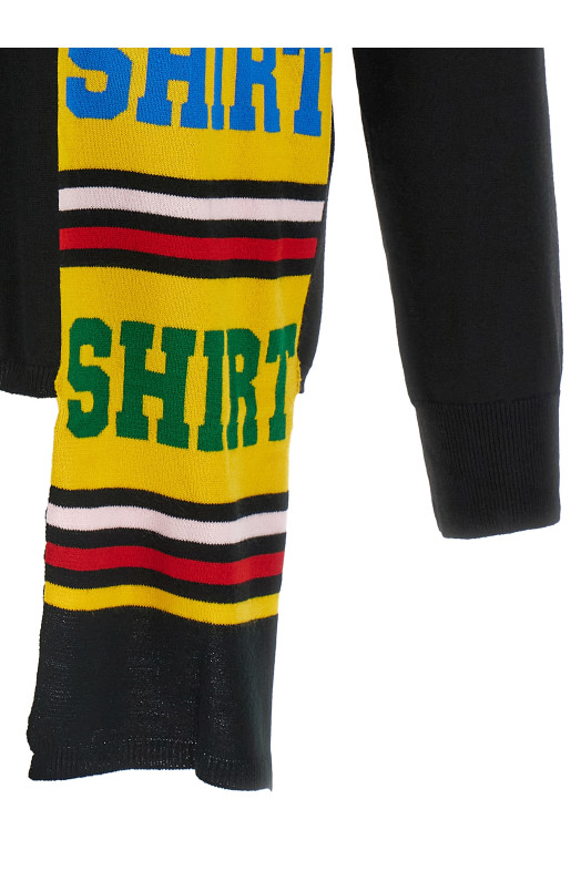 Свитер с интарсией Черный COMME DES GARCONS SHIRT FPN003W251