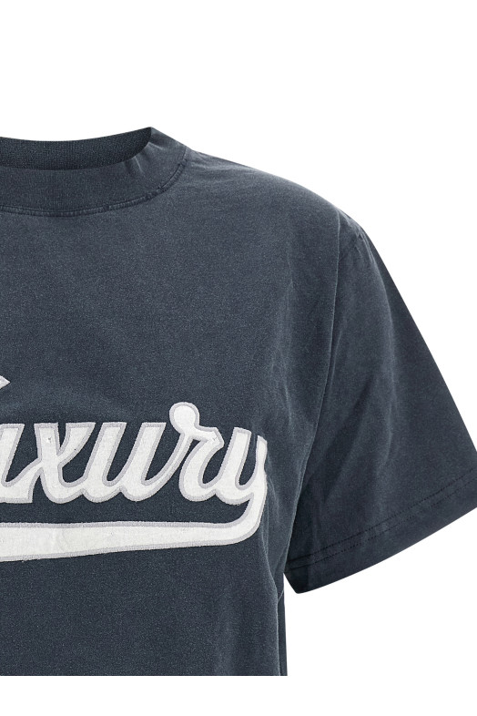 Embroidery t-shirt  Blue Embroidery t-shirt  Blue