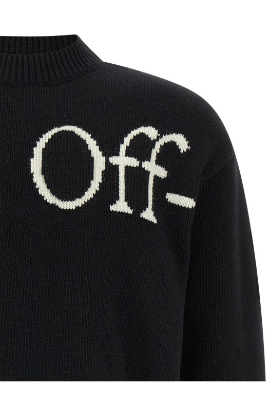 'Bookish Shared Knit' sweater Black-grey