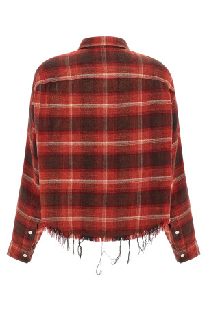Сорочка з бахромою Червона R13 W7298R599BREDBLACKCREAMPLAID