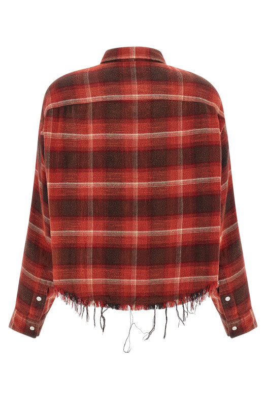 Сорочка з бахромою Червона R13 W7298R599BREDBLACKCREAMPLAID