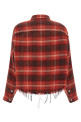 Сорочка з бахромою Червона R13 W7298R599BREDBLACKCREAMPLAID