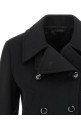 Кашемировое укороченное пальто Черный BRIONI SLW20LO93921000 Кашемировое укороченное пальто Черный BRIONI SLW20LO93921000