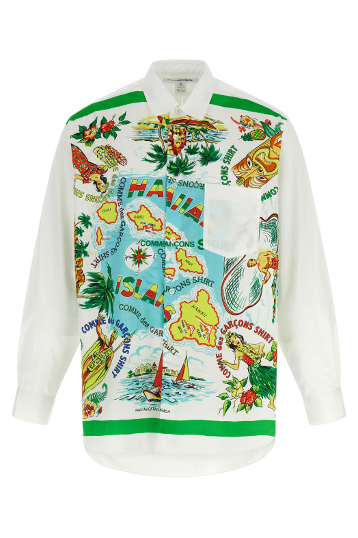 Хлопковая рубашка Разноцветная COMME DES GARCONS SHIRT FPB060W251