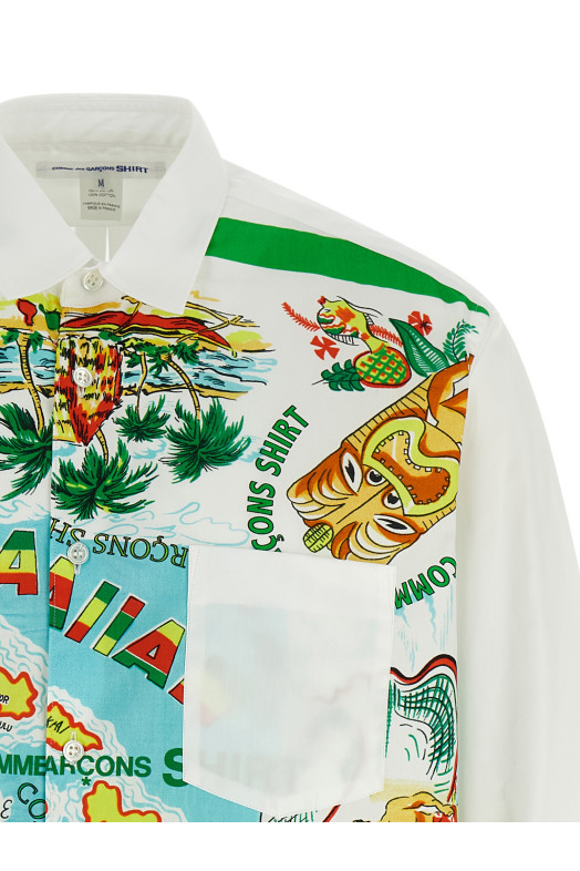 Хлопковая рубашка Разноцветная COMME DES GARCONS SHIRT FPB060W251