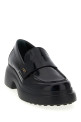 Leather loafers Black