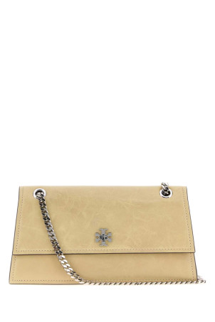 Бежева шкіряна сумка через плече Multicolor TORY BURCH (169450)