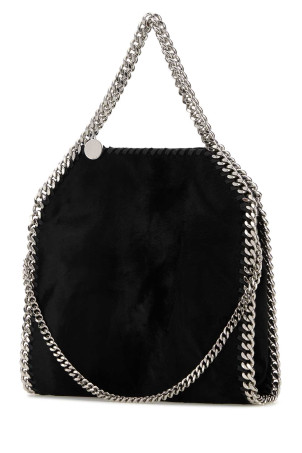 Black velvet mini Falabella handbag Black STELLA McCARTNEY (371223WP0616)