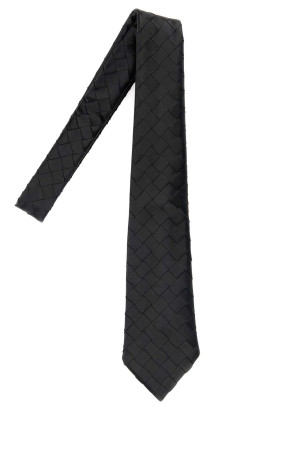 Black leather tie Black BOTTEGA VENETA (813612V2JG0)