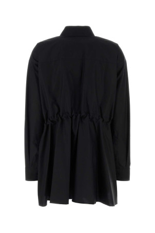 Black poplin shirt dress Black BALENCIAGA (852450TRM28)